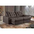 Sofá 3 Lugares Retrátil E Reclinável Martins M-165 Veludo Mar