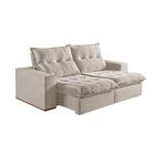 Sofá 3 Lugares Retrátil E Reclinável Martins M-177 Veludo Cre