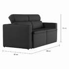 Sofá 3 Lugares Retrátil E Reclinavél Munster Suede Grafite 18