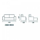 Sofá 3 Lugares Retrátil E Reclinável Osasco Lufer Estofados C