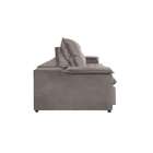 Sofá 3 Lugares Retrátil E Reclinável Pinheiros Veludo Cinza 2