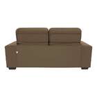 Sofá 3 Lugares Retrátil E Reclinável Plaza Suede Castanho