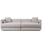 Sofá 3 Lugares Retrátil E Reclinável Prime Linho Cinza 210 Cm