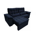 Sofá 3 Lugares Retrátil E Reclinável Sevilha 230 - Azul