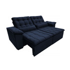 Sofá 3 Lugares Retrátil E Reclinável Sevilha 250 - Azul