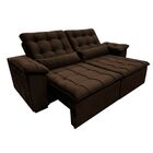 Sofá 3 Lugares Retrátil E Reclinável Sevilha 250cm - Marrom