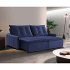 Sofá 3 Lugares Retrátil E Reclinável Slide Com Entrada Usb Ve