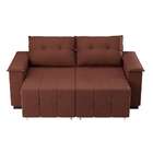 Sofá 3 Lugares Retrátil E Reclinável Slim Suede Marrom