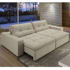 Sofá 3 Lugares Retrátil E Reclinável Tinto – D’angelis - Tinto