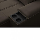 Sofá 3 Lugares Retrátil E Reclinável Veludo 230cm Bulgaria Fe