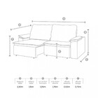 Sofá 3 Lugares Retrátil E Reclinável Veludo 230cm Marilia Tak