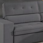 Sofá 3 Lugares Retrátil E Reclinável Veludo Soft 230cm Grécia