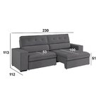 Sofá 3 Lugares Retrátil E Reclinável Veludo Soft 230cm Grécia