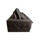 Sofá 3 Lugares Retrátil E Reclinável Zurique Malha Marrom