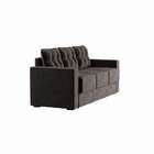 Sofá 3 Lugares Retrátil Essen Suede Grafite 210 Cm