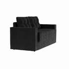 Sofá 3 Lugares Retrátil Essen Suede Preto 180 Cm