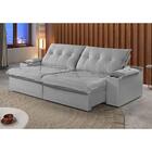 Sofá 3 Lugares Retrátil Martins M-163 Com Acessórios Veludo C