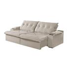 Sofá 3 Lugares Retrátil Martins M-163 Com Acessórios Veludo C