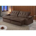 Sofá 3 Lugares Retrátil Martins M-163 Com Acessórios Veludo M