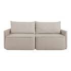 Sofá 3 Lugares Retrátil Moon Linho Cru 200 Cm