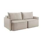 Sofá 3 Lugares Retrátil Moon Linho Cru 200 Cm