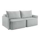 Sofá 3 Lugares Retrátil Moon Linho Gelo 200 Cm