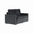 Sofá 3 Lugares Retrátil Munique  Suede Grafite