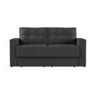 Sofá 3 Lugares Retrátil Nuremberga  Suede Grafite 180 Cm