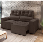 Sofá 3 Lugares Retrátil Reclinável 200cm Veludo Kanis Estofad