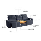 Sofá 3 Lugares Retrátil Reclinável 200cm Veludo Malta Requinte