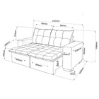 Sofá 3 Lugares Retrátil Reclinável 200cm Veludo Xangai Viero