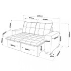 Sofá 3 Lugares Retrátil Reclinável 204cm Major Veludo Viero M