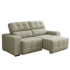 Sofá 3 Lugares Retrátil Reclinável 210cm Linho Atualle Fergui