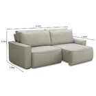 Sofá 3 Lugares Retrátil Reclinável 210cm Linho Nobile Ferguile