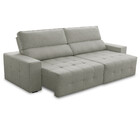 Sofá 3 Lugares Retrátil Reclinável 210cm Linho Village Fergui