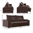 Sofá 3 Lugares Retrátil Reclinável 230cm Sued El Dorado Flash