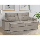 Sofá 3 Lugares Retrátil Reclinável 230cm Veludo Chile Estofad