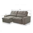 Sofá 3 Lugares Retrátil Reclinável 230cm Veludo Narbone Fergu