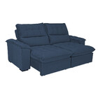 Sofá 3 Lugares Retrátil Reclinável 230cm Veludo Primavera Woo