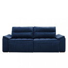 Sofá 3 Lugares Retrátil Reclinável 240cm Veludo Mirela Takei