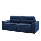 Sofá 3 Lugares Retrátil Reclinável 240cm Veludo Mirela Takei