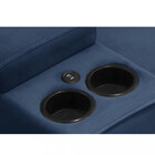 Sofá 3 Lugares Retrátil Reclinável Com Usb Veludo 210cm Muniq