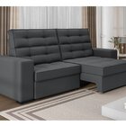 Sofá 3 Lugares Retrátil Reclinável Malibu Arte Cúbica Estofad