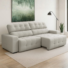 Sofá 3 Lugares Retrátil Reclinável Para Sala De Estar 230cm U