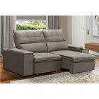 Sofá 3 Lugares Retrátil Reclinável Veludo 180cm Parma Ferguile