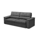 Sofá 3 Lugares Retrátil Reclinável Veludo 180cm Suíça Ferguile