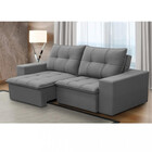 Sofá 3 Lugares Retrátil Reclinável Veludo 200cm Arizona Fergu