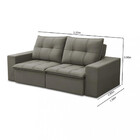 Sofá 3 Lugares Retrátil Reclinável Veludo 200cm Arizona Fergu