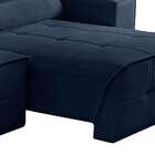 Sofá 3 Lugares Retrátil Reclinável Veludo 200cm Barém Ferguile