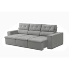 Sofá 3 Lugares Retrátil Reclinável Veludo 200cm Barém Ferguile